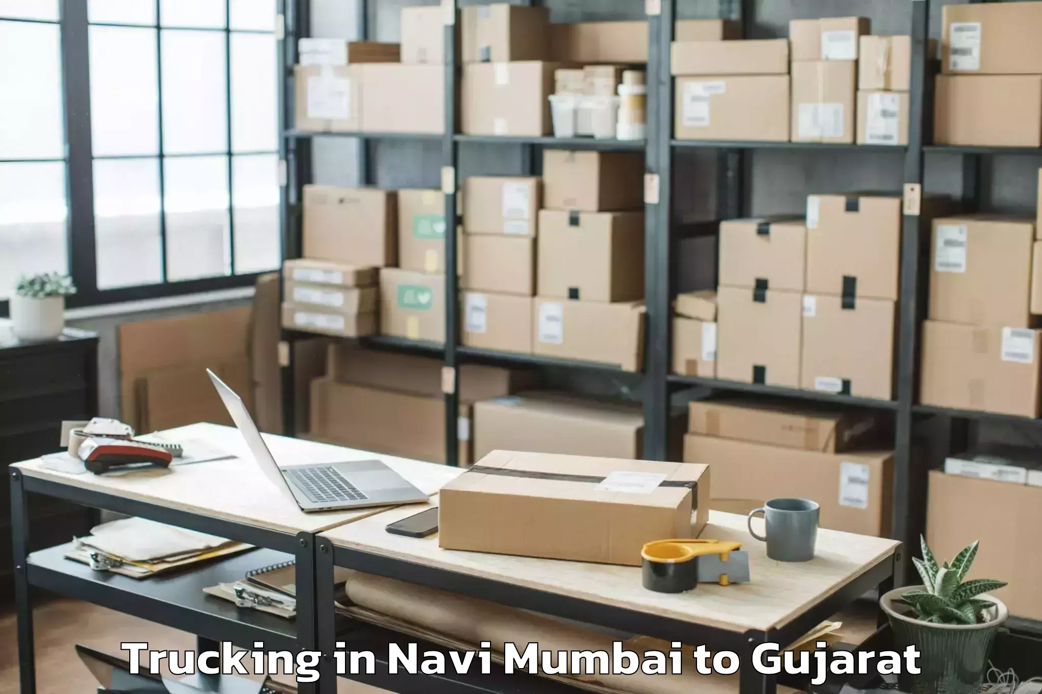 Book Your Navi Mumbai to Vatadara Trucking Today